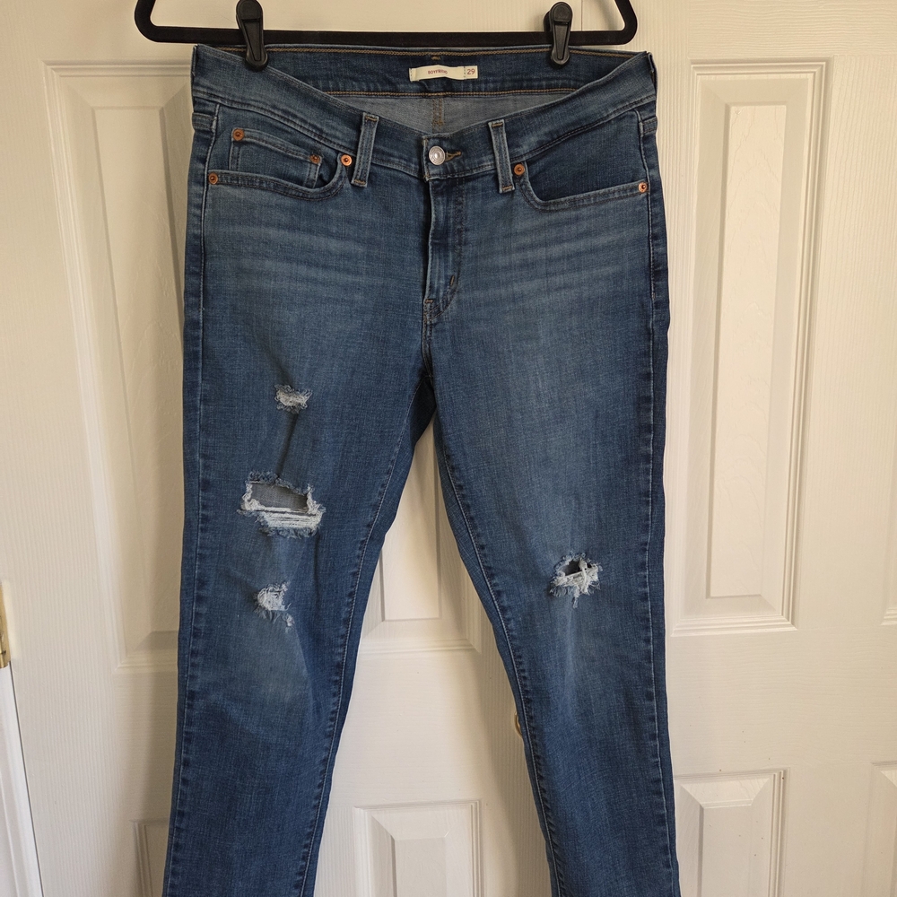 Levi's Sz 29 Boyfriend Straight Leg Jeans